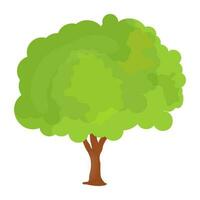 Flat tree icon vector