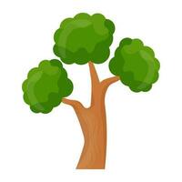 Flat tree icon vector