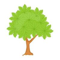 Flat tree icon vector