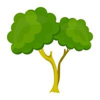 Flat tree icon vector