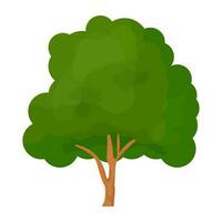 Flat tree icon vector