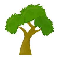 Flat tree icon vector