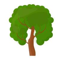 Flat tree icon vector