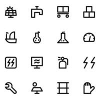 Pack of Industrial Instruments Bold Line Icons vector