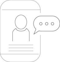 outline icons related conversation, chat, talking, speaking. Linear icon Editable stroke. Vector illustration