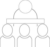 outline icons related conversation, chat, talking, speaking. Linear icon Editable stroke. Vector illustration