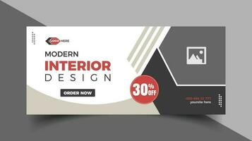 Creative banner template design vector