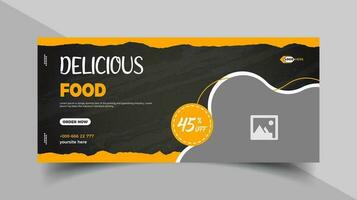 Creative banner template design vector