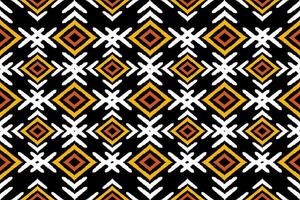 Traditional ikat, aztec abstract vector pattern, seamless pattern in tribal, folk embroidery and mexican style.