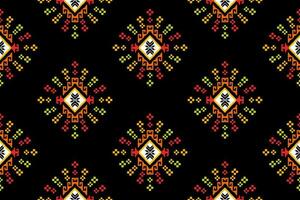 Cross Stitch. Geometric ethnic patterns. Design for Saree, Patola, Sari, Dupatta, Vyshyvanka, rushnyk, dupatta, Clothing, fabric, batik, Knitwear, Embroidery, Ikkat, Pixel pattern. Traditional Design. vector
