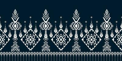 Cross Stitch Pixel Pattern. Ethnic Patterns. Abstract art. Design for carpet, wallpaper, clothing, textile, pillow, curtain, bedsheet, table runners. Vintage Style. Vector illustration.