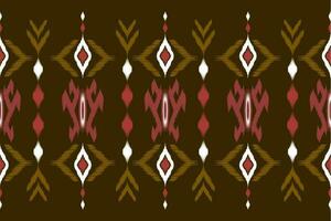 ikat Ethnic pattern design for background,carpet,wallpaper,clothing,wrapping,Batik,fabric,Vector illustration.embroidery style. vector