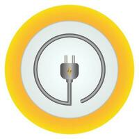 power button web icon on white background. vector