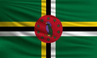 Vector flag of Dominica