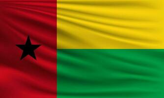 Vector flag of Guinea-Bissau