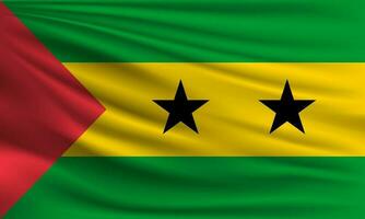 Vector flag of Sao Tome and Principe