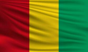 Vector flag of Guinea