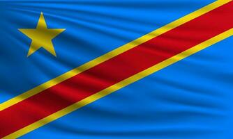 Vector flag of DR Congo