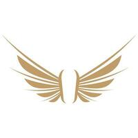 Flying wings logo illustration. vector