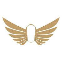 Flying wings logo illustration. vector