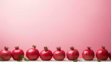 Surreal minimalism background with pomegranates photo