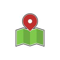 map location icon vector illustration