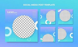 Modern design social media template gradient color. Minimalist geometric pattern gradient. For banner, Template, Flayer, Poster, Sales promotion, Vector Eps10.