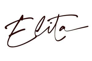 signature series E design illustration vector