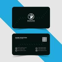 Modern elegant business card layout vector