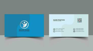 Modern corporate business card template design layout vector