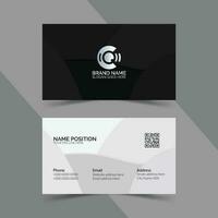 Corporate business card layout vector