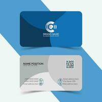 Corporate business card layout vector