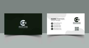 Modern corporate business card template design layout vector