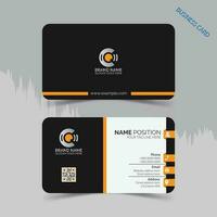 Corporate business card layout vector