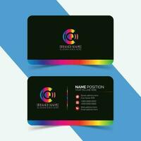 Free vector business card template layout