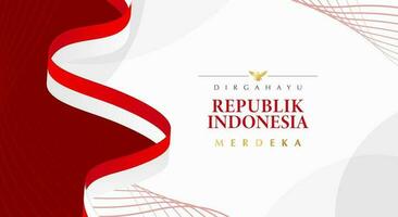 Indonesia independencia día ilustración modelo vector