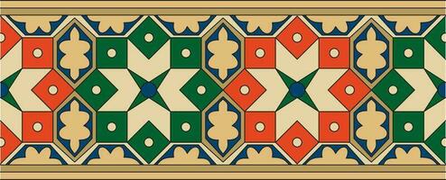 vector sin costura nacional de colores ornamento de antiguo Persia. iraní étnico interminable borde, marco