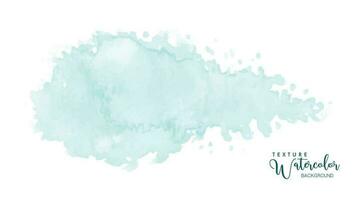 Abstract isolated mint watercolor splash vector