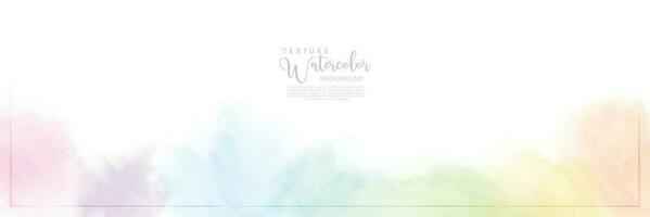 Abstract pastel watercolor for background vector