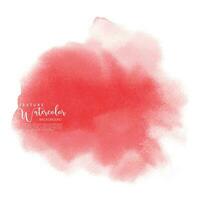 Bright red watercolor texture background vector