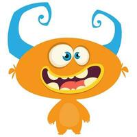 Funny cartoon monster or alien illustration vector