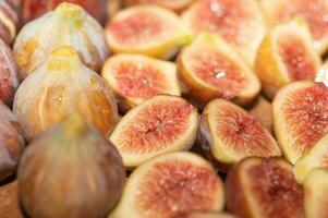 Closeup of a fig harvest to be made into preserves. photo