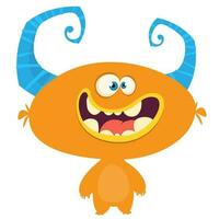 Funny cartoon monster or alien illustration vector