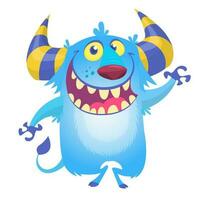 Funny cartoon monster. Vector illustration