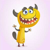 Cute cartoon monster. Vector isolated on white background