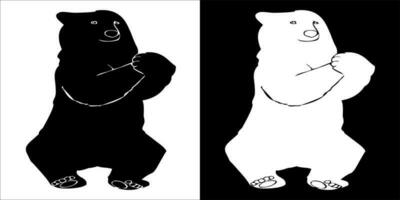 ilustración, vector gráfico de oso icono