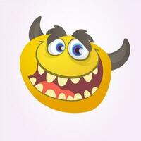 Funny cartoon monster. Vector illustration