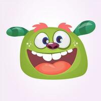 Funny cartoon monster. Vector illustration