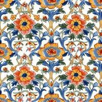 Floral seamless pattern background photo