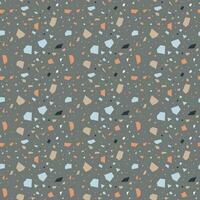 Terrazzo texture seamless pattern vector